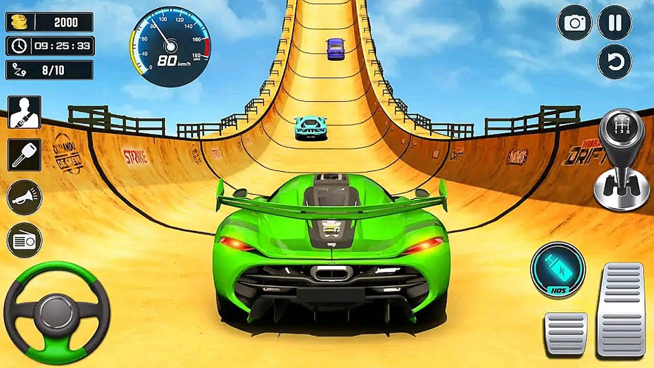 Mega Ramp Super Car Stunt Impossible Tracks Game | Live Android Gameplay