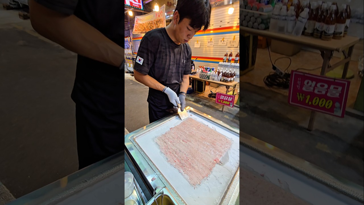 Korean Street Food Crazy Machine Speed Rolled Ice Cream Making | Satisfying ASMR Dessert #koreanfood