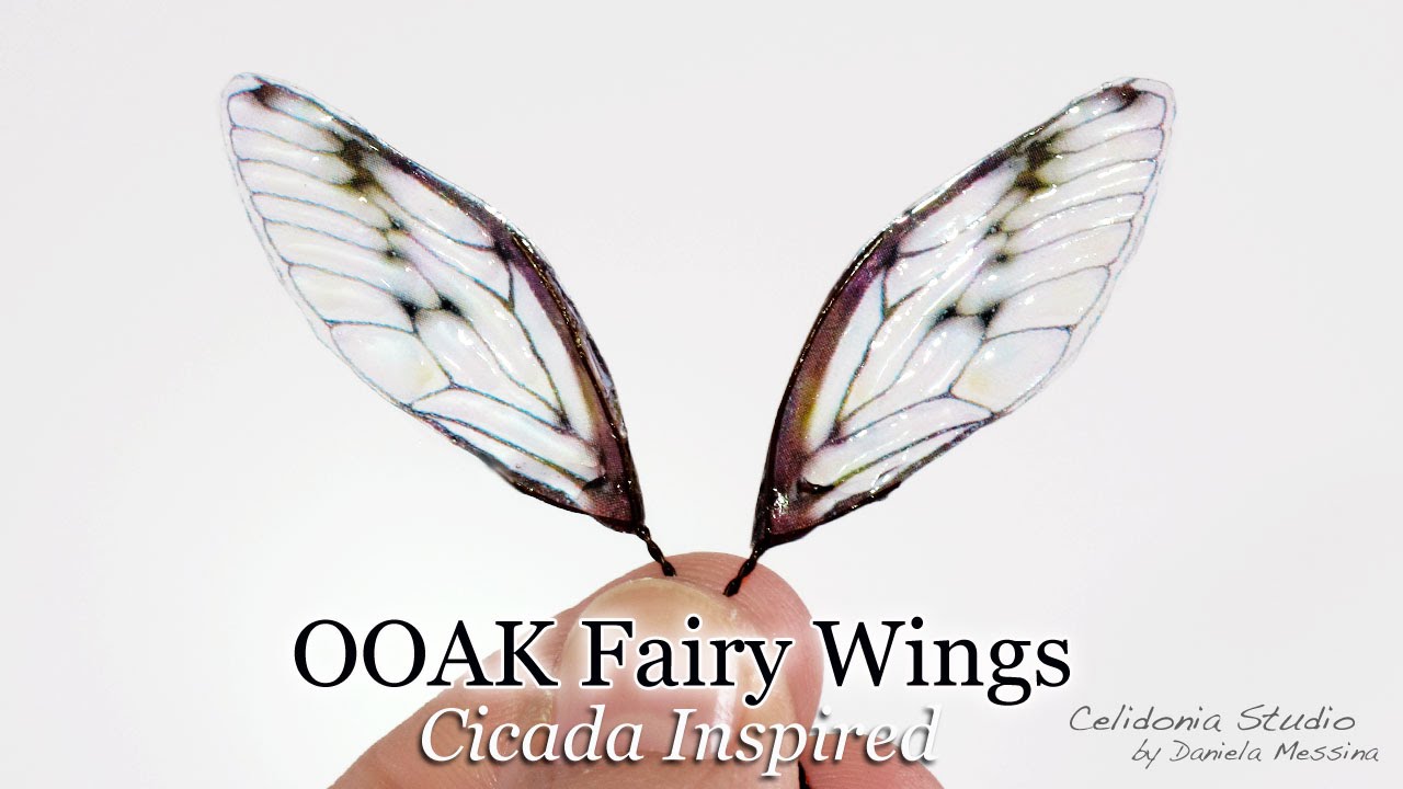 Fairy Wings for OOAK Art Dolls Tutorial - Cicada Inspired