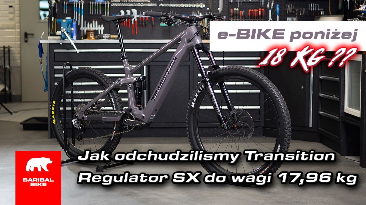 E-BIKE PONIŻEJ 18 KG?! Transition Regulator SX 17,96 kg &ndash; pełna lista modyfikacji