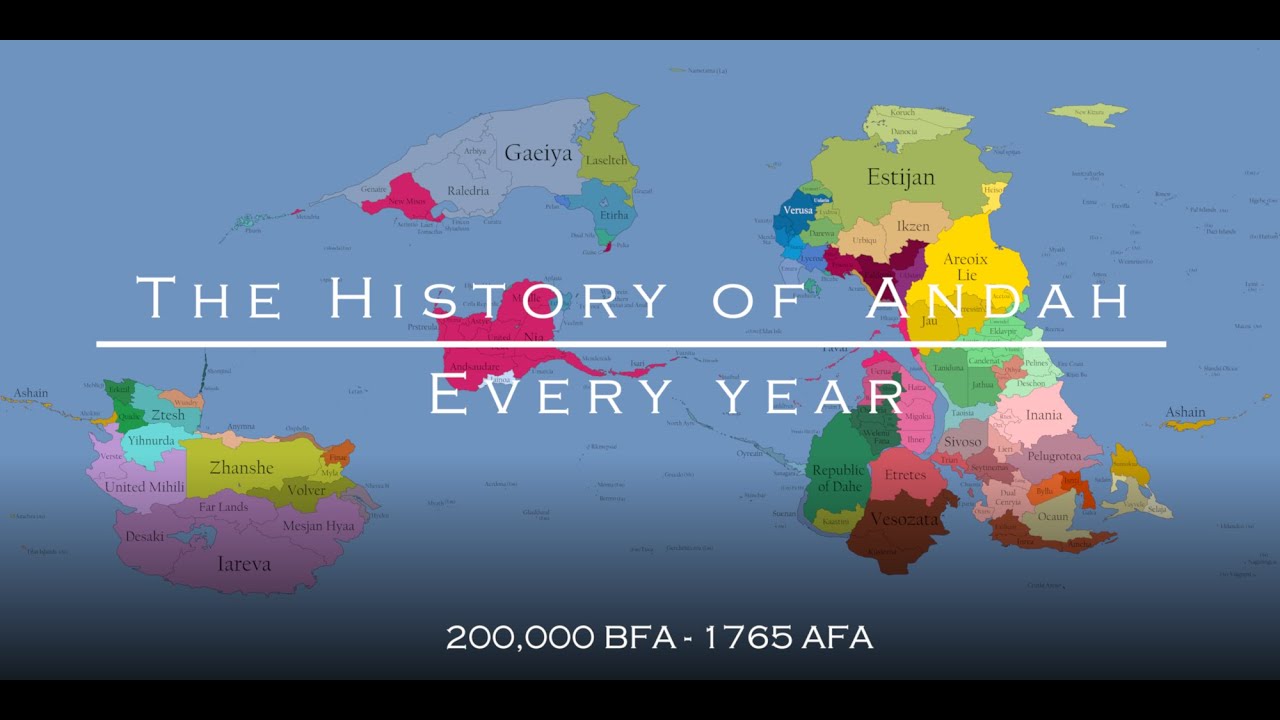 History of Andah (Fictional World) - Every Year
