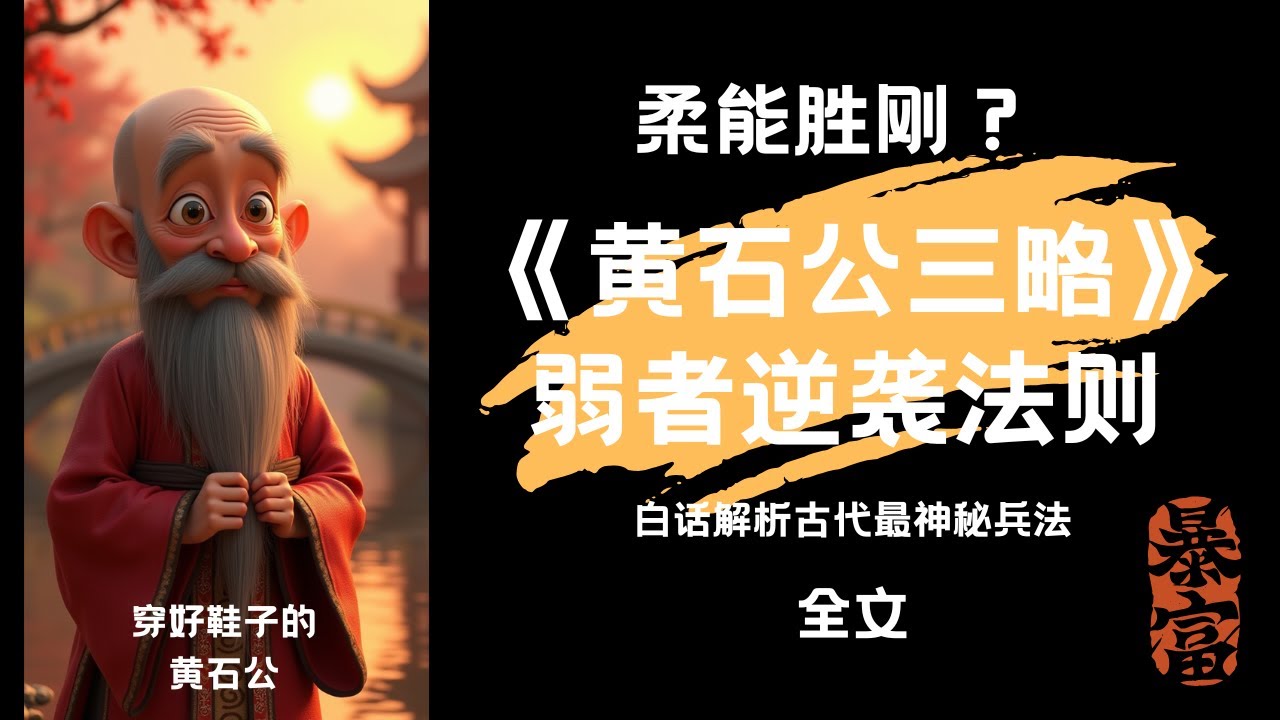 柔能胜刚？《黄石公三略》 弱者逆袭法则 白话解析古代最神秘兵法