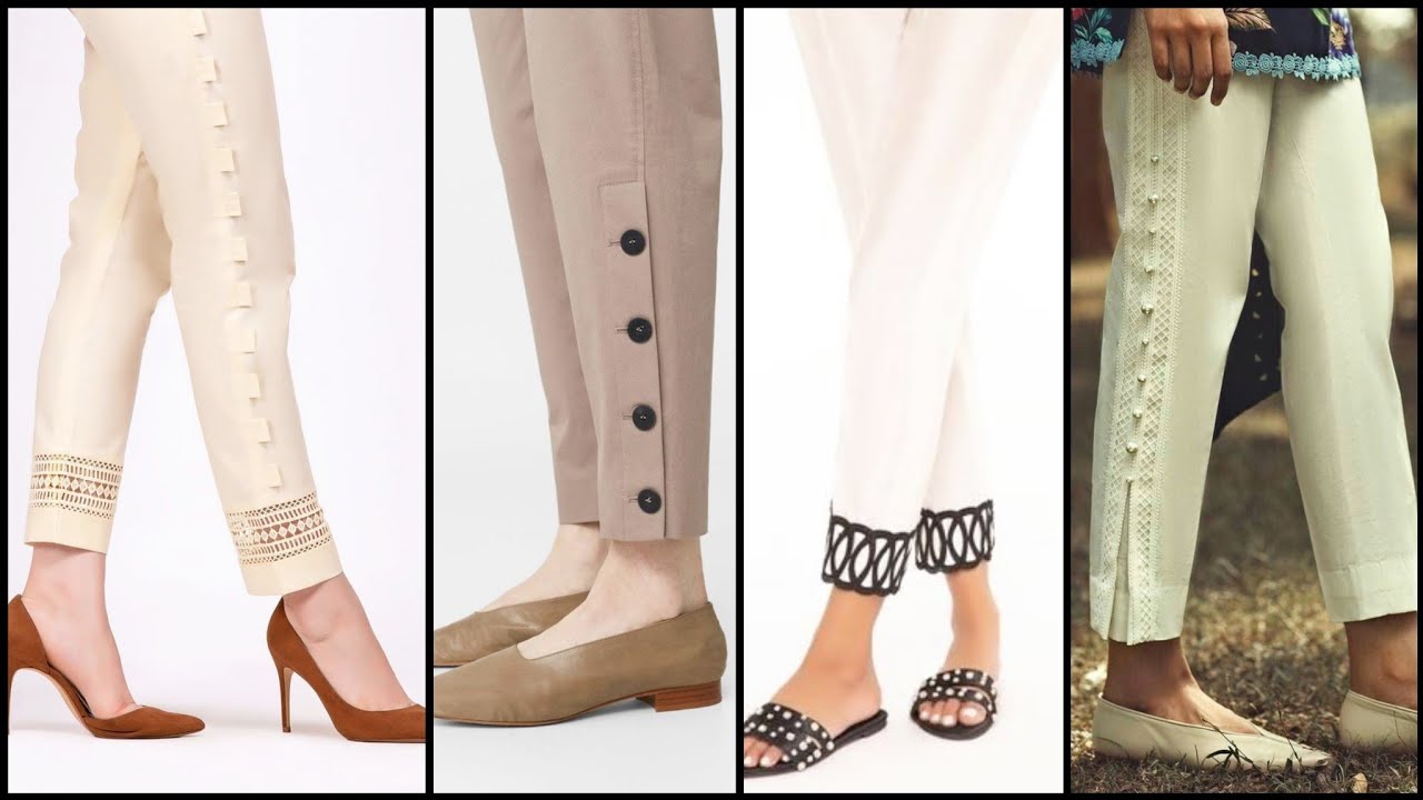 2020 Latest and Unique Trouser & Shalwar Designs/Summer Cotton Trouser Designing Idea's