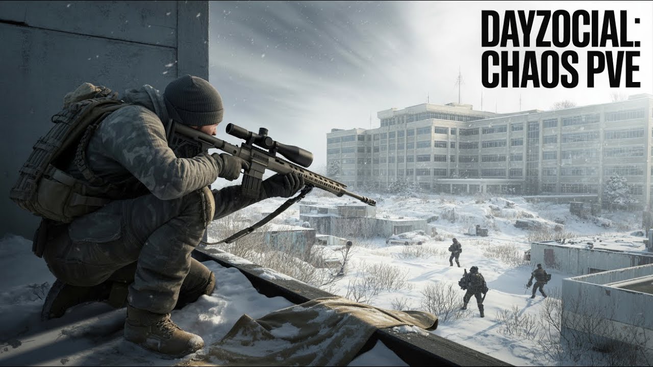 DayZocial:CHAOS PVE 1.28 СТРИМ# 29 Боты. Бойня в Госпитале.  HARD ++ ( Карта  Arsteinen  Норвегия)