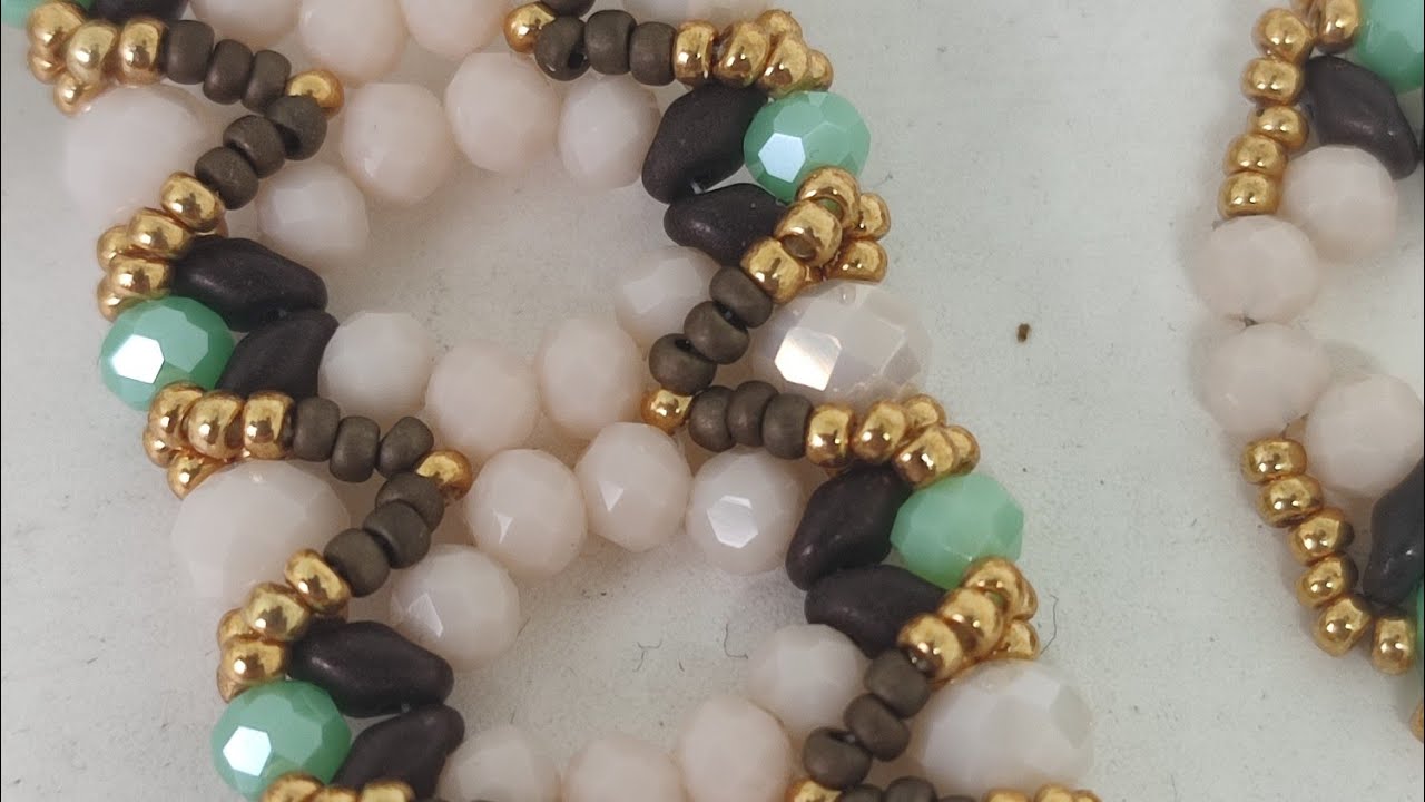 DIY tutorial bracciale Kiya with subtitles #beading #beadwork #bracelet #tutorial #handmade