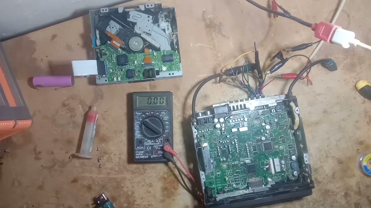 singel din ALPIN lcd tidak tampil..