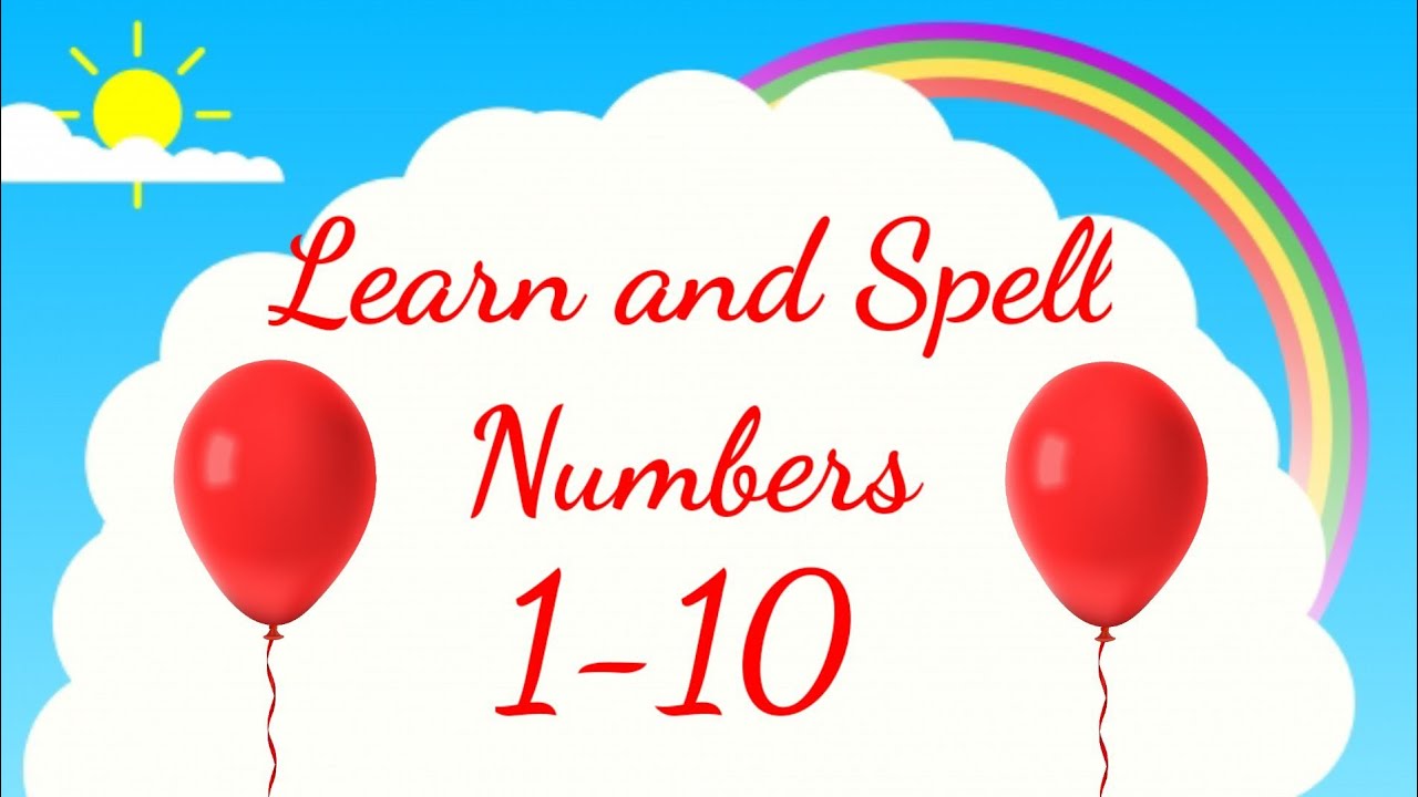 Learn Counting/ Numbers with Spelling (1-10)