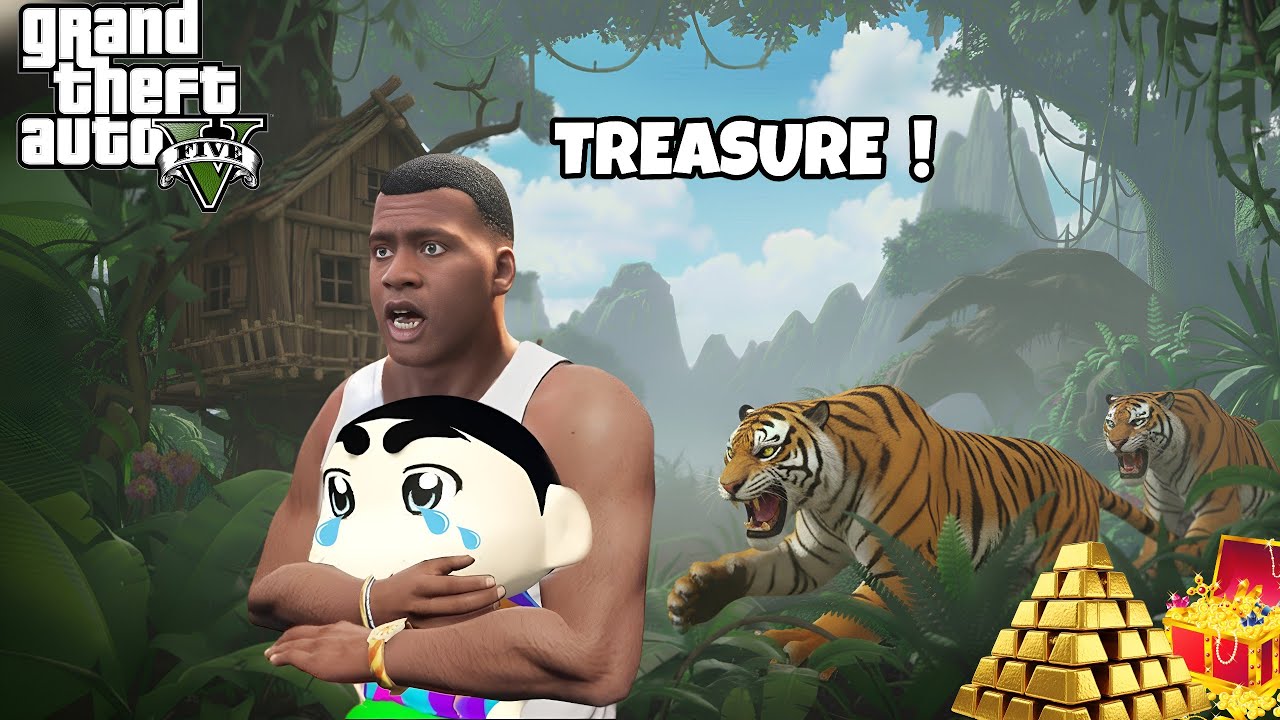 Franklin & Shinchan Found a SECRET Millionaire Treasure in GTA 5! 💰🔥