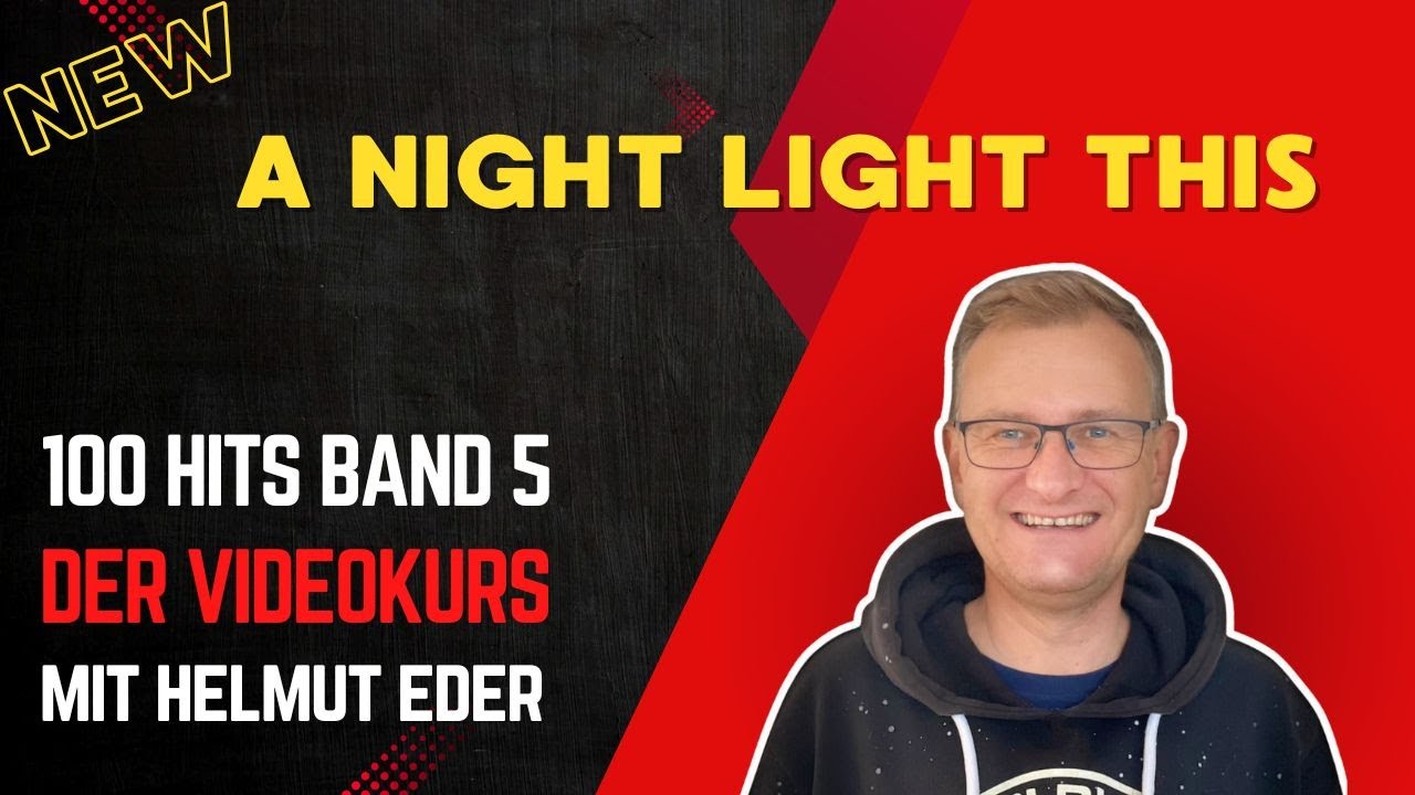#158 A NIGHT LIKE THIS | Helmut Eder live am Yamaha Genos | 100 Hits Band 5 Videokurs