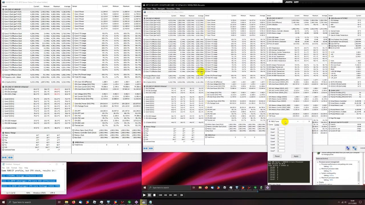 5800X3D PBO OC Tweaking 3800/1900 stock SOC/VDIMM/VDDG/VDDP/PLL