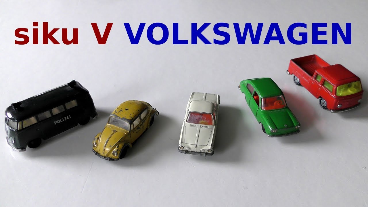 Siku V Zinkguss-Serie VOLKSWAGEN 1:60 Modellautos 1963 - 1975 Sieper Lüdenscheid - 4K Video