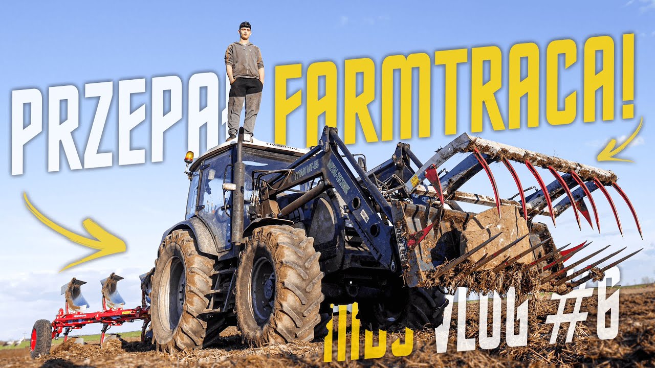 ☆ VLOG #7 ✔ Ciężka orka po  oborniku ✔ Katowanie Farmtracka ✔ 8 skib vs 110 KM ✔ [ GR ZIEMKIEWICZ ]