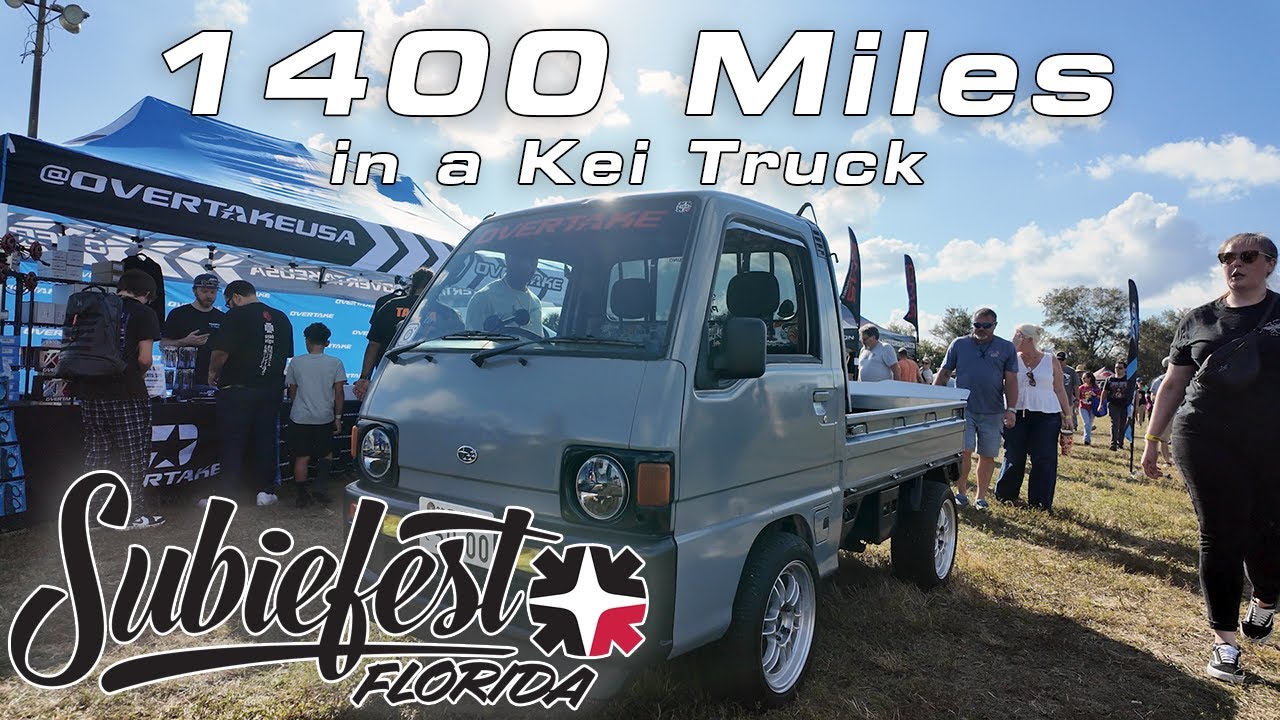 Я проехал 1400 миль до и от Subiefest Florida 2025 на Subaru Sambar Kei Truck!