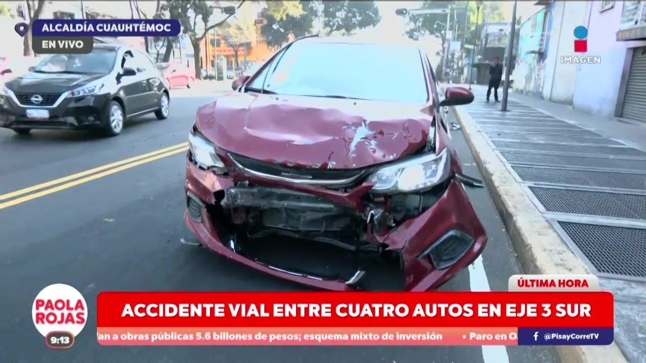 Caos vial ocasionado por un choque múltiple en Eje 3 Sur | DPC con Paola Rojas