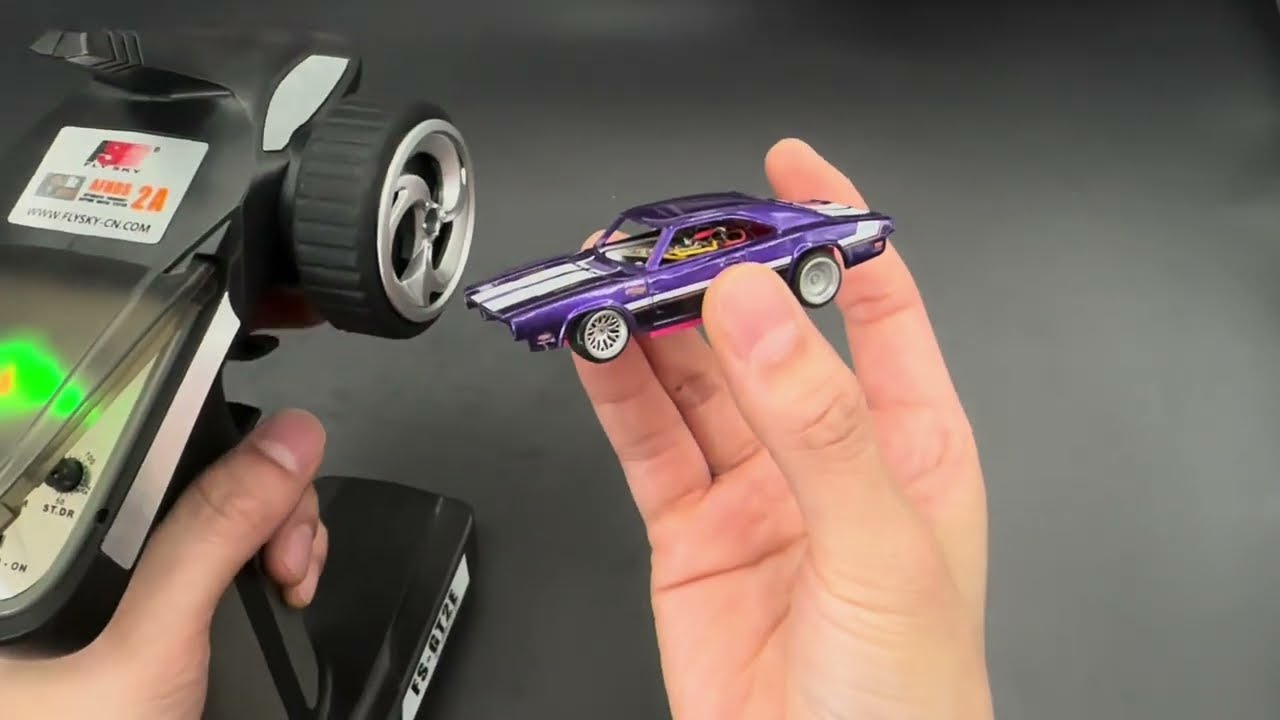 Converting a 1/64 Hotwheels into an RC car using 3D printed design Chassis.