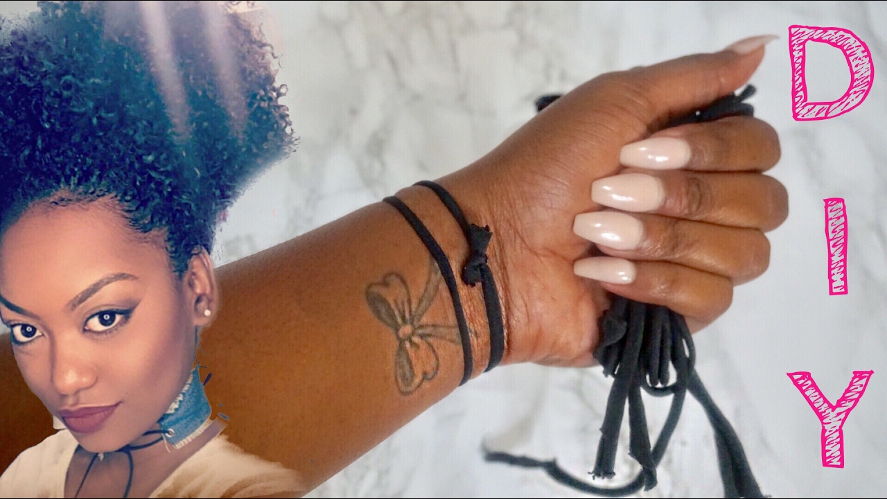 DIY Hair Ties for THICK Natural Hair | Good for BUNS, Puffs, and The Banding Method!!!