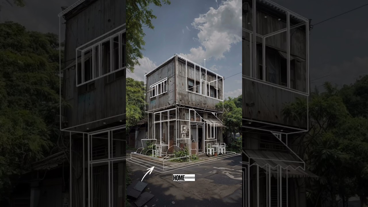 Renovating an old tin warehouse into a vintage cafe!