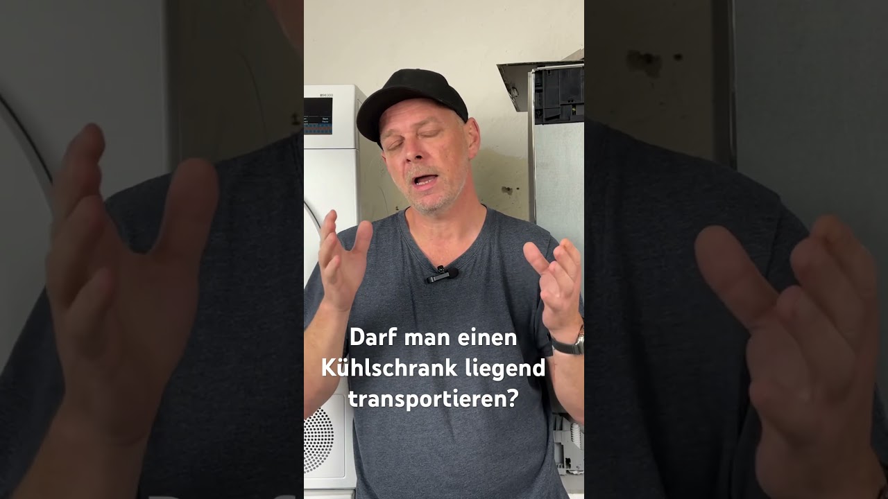 Darf man einen Kühlschrank liegend transportieren?
