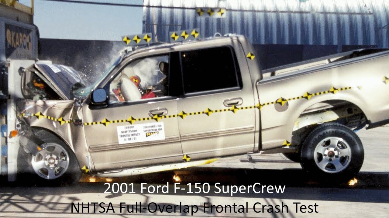 2001-2003 Ford F-150 SuperCrew / Lincoln Blackwood NHTSA Full-Overlap Frontal Crash Test