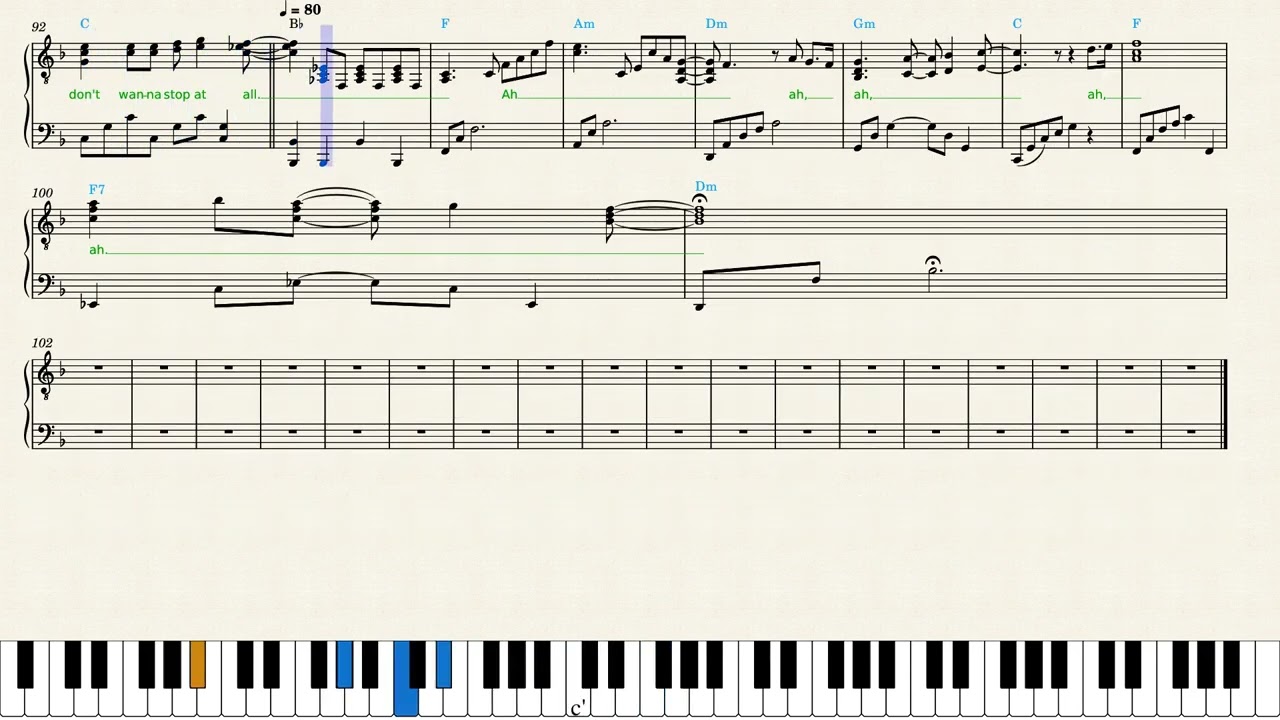 Queen — Don't Stop Me Now (Piano Sheet Music)
