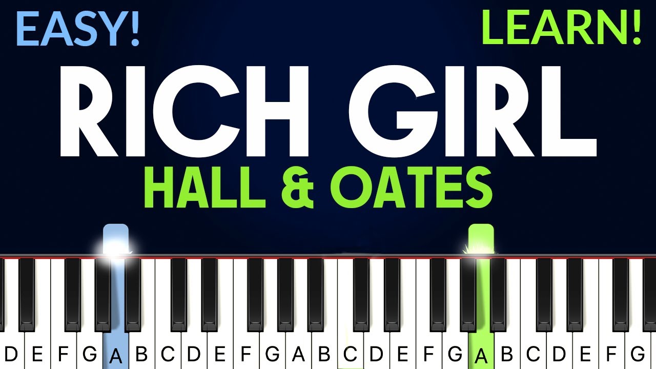 Rich Girl - Hall & Oates | EASY Piano Tutorial