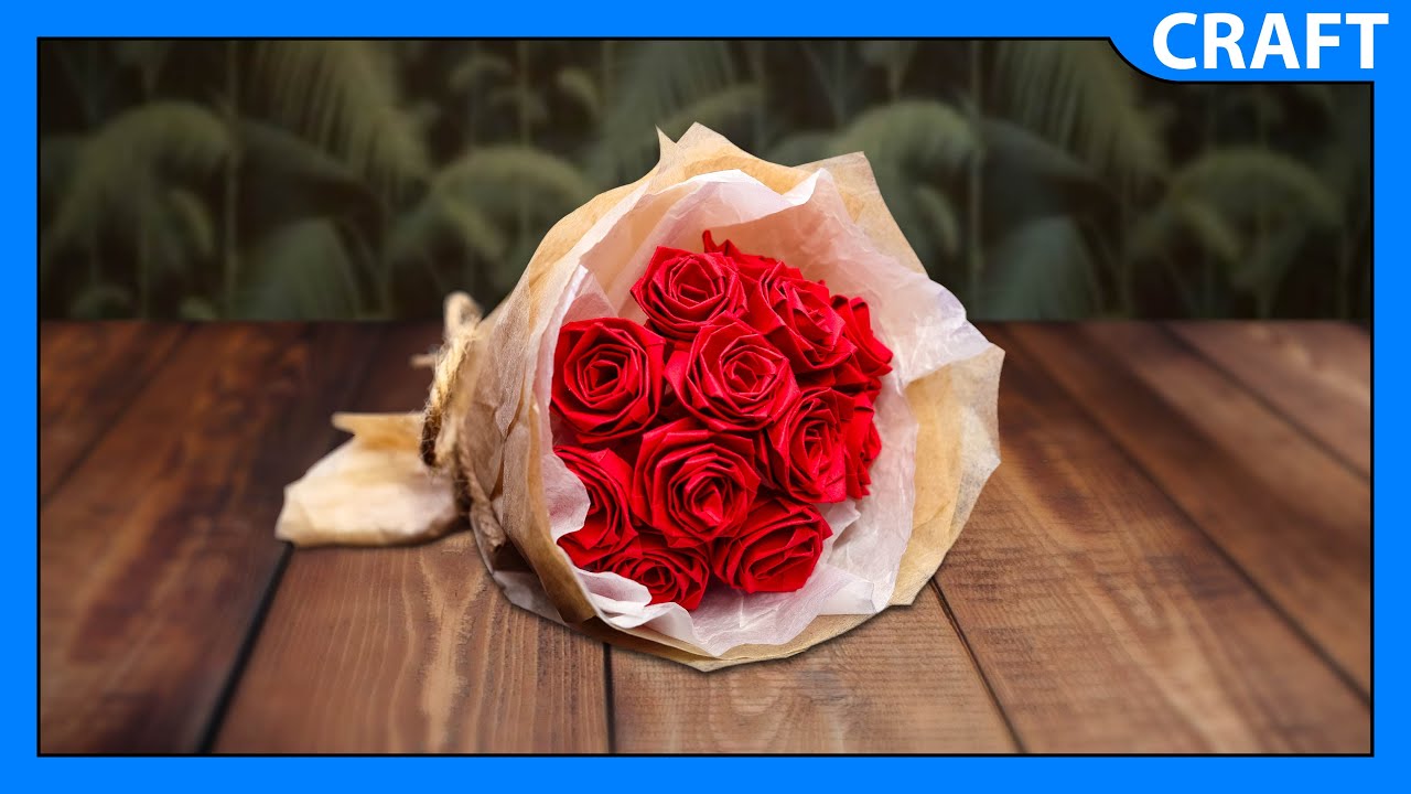 How to Make a Mini Rose Bouquet | DIY Paper Rose