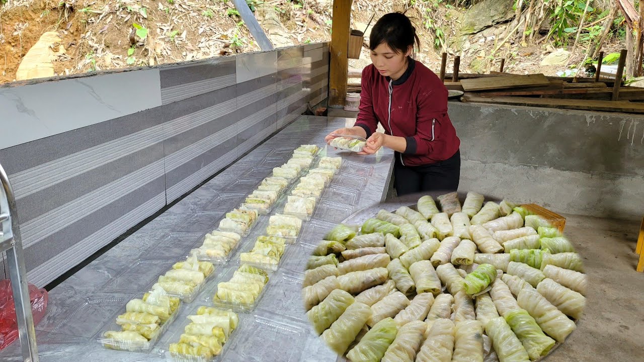 How to make cabbage rolls to sell at the market to earn extra income to buy tiles for the kitchen.