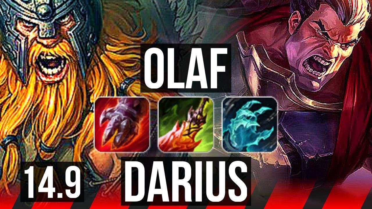 OLAF vs DARIUS (TOP) | 6 solo kills, Godlike, 15/4/6 | TR Master | 14.9