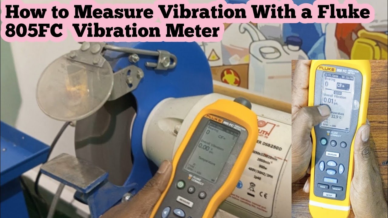 How to Measure Vibration With a Fluke 805FC  Vibration Meter|| Complete details in Hindi/Urdu