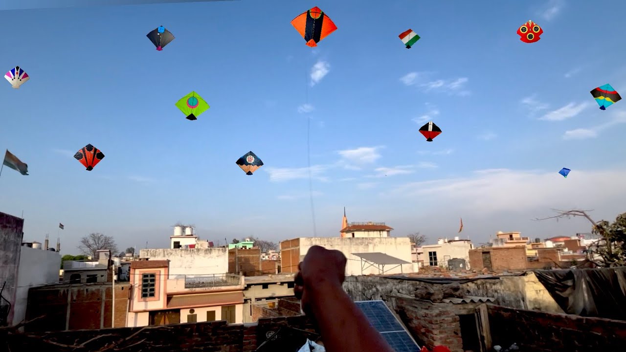 Kite faithing and kite flying on rooftop 😲✌️#@PrakashSaini5555-y7p 