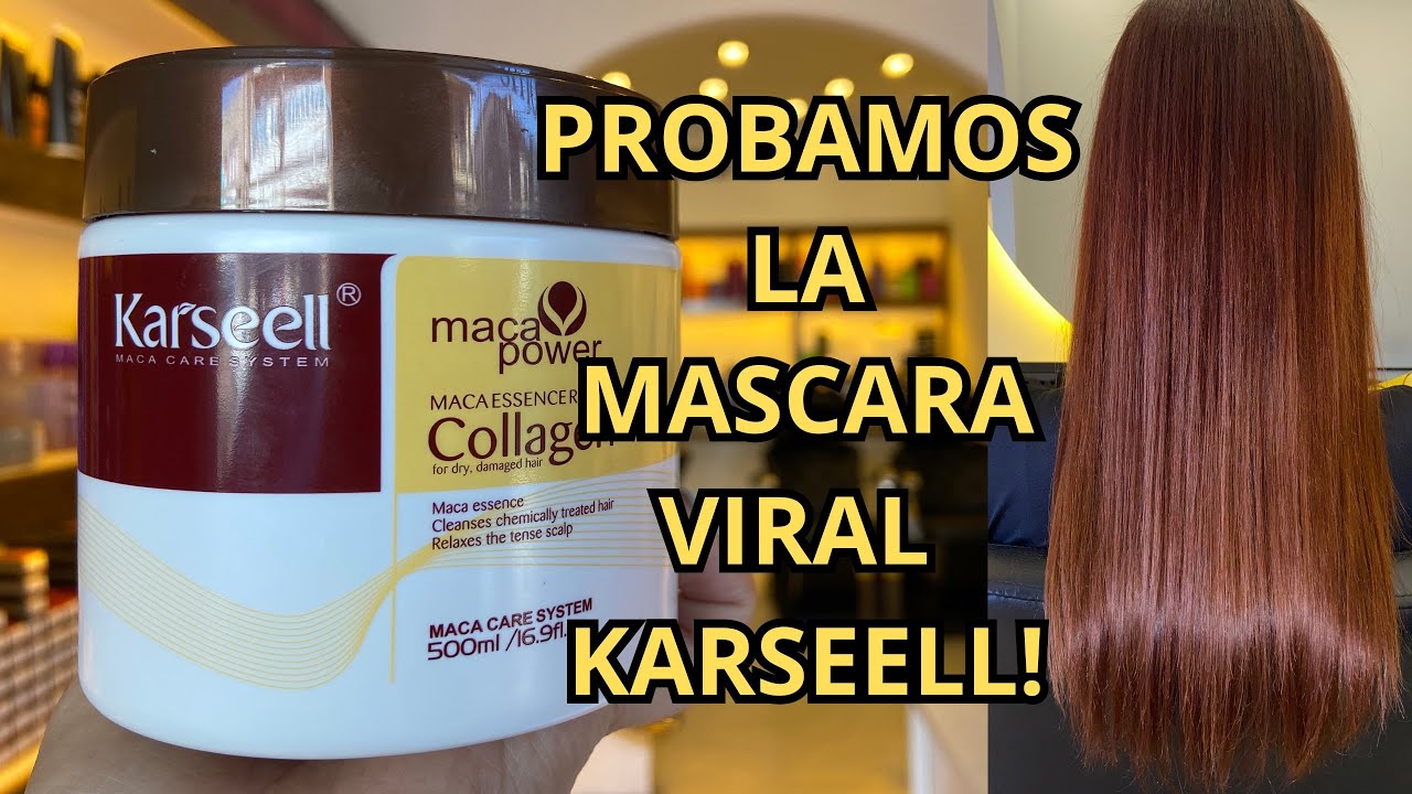 Probando la mascarilla viral de colageno Karseell #sitioproductoscapilar #karseell #nutricioncapilar