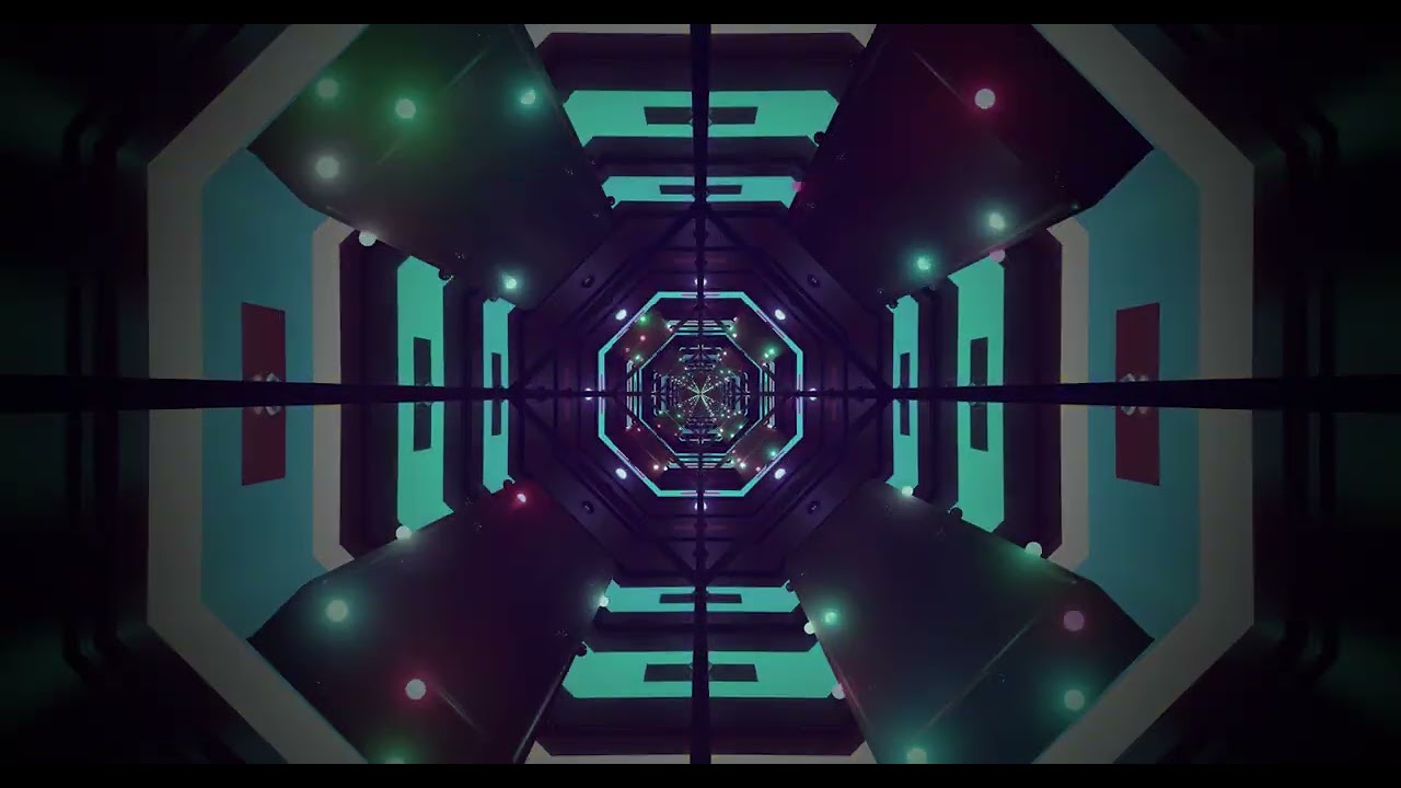10 hours 4K UHD 60fps Neon Tunnel Screensaver Windows 10 PC Laptop VJ Loop Animation