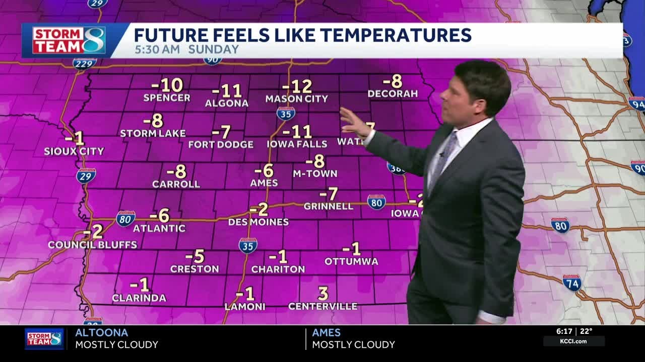 Iowa weather: Cold temperatures linger through Monday