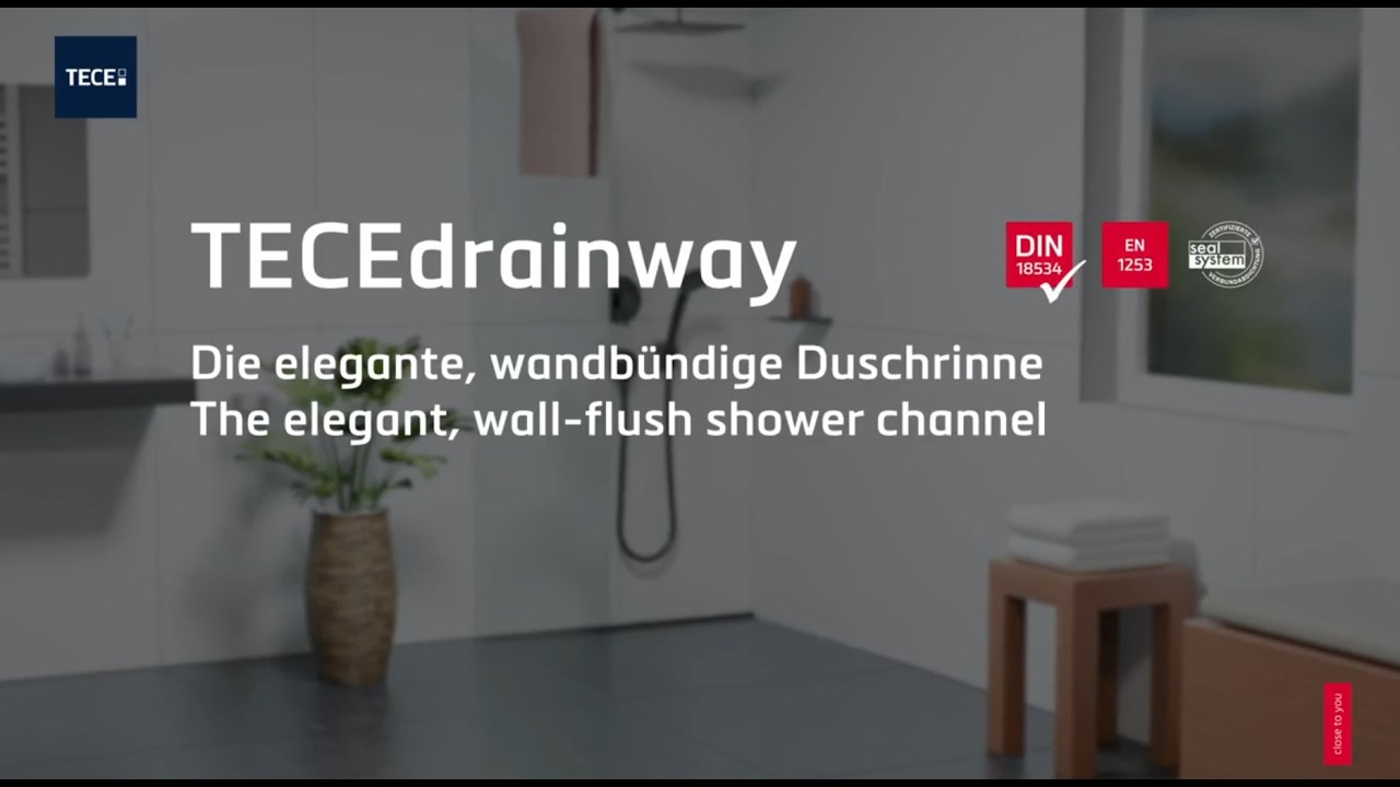 Duschrinne TECEdrainway – Montage