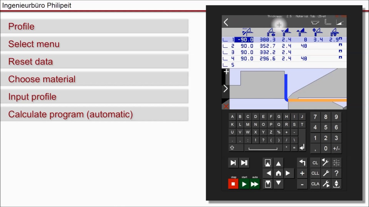 BendEdit Profile and Program (English)