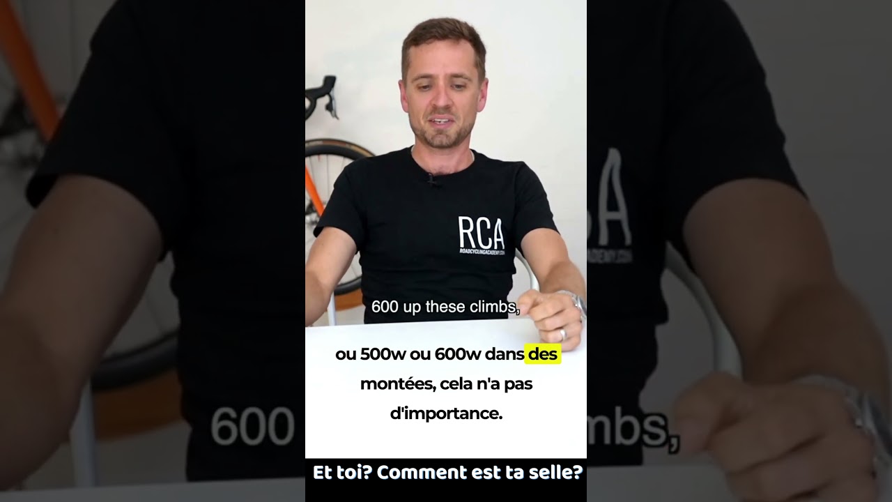 POG et le lien Watts et angle de sa selle?