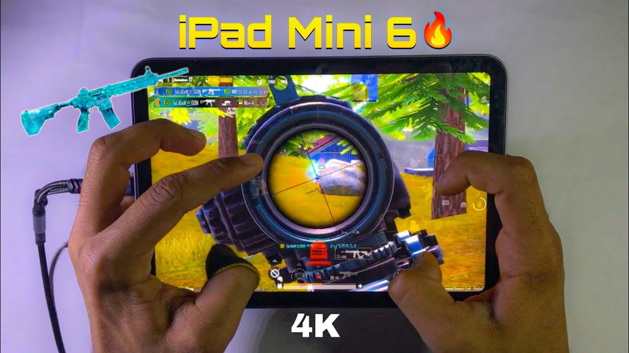 iPAD MINI 6 PUBG/BGMI TEST🔥A15 Bionic chip😍 || FUL GYRO + 5 FINGER HANDCAM GAMEPLAY