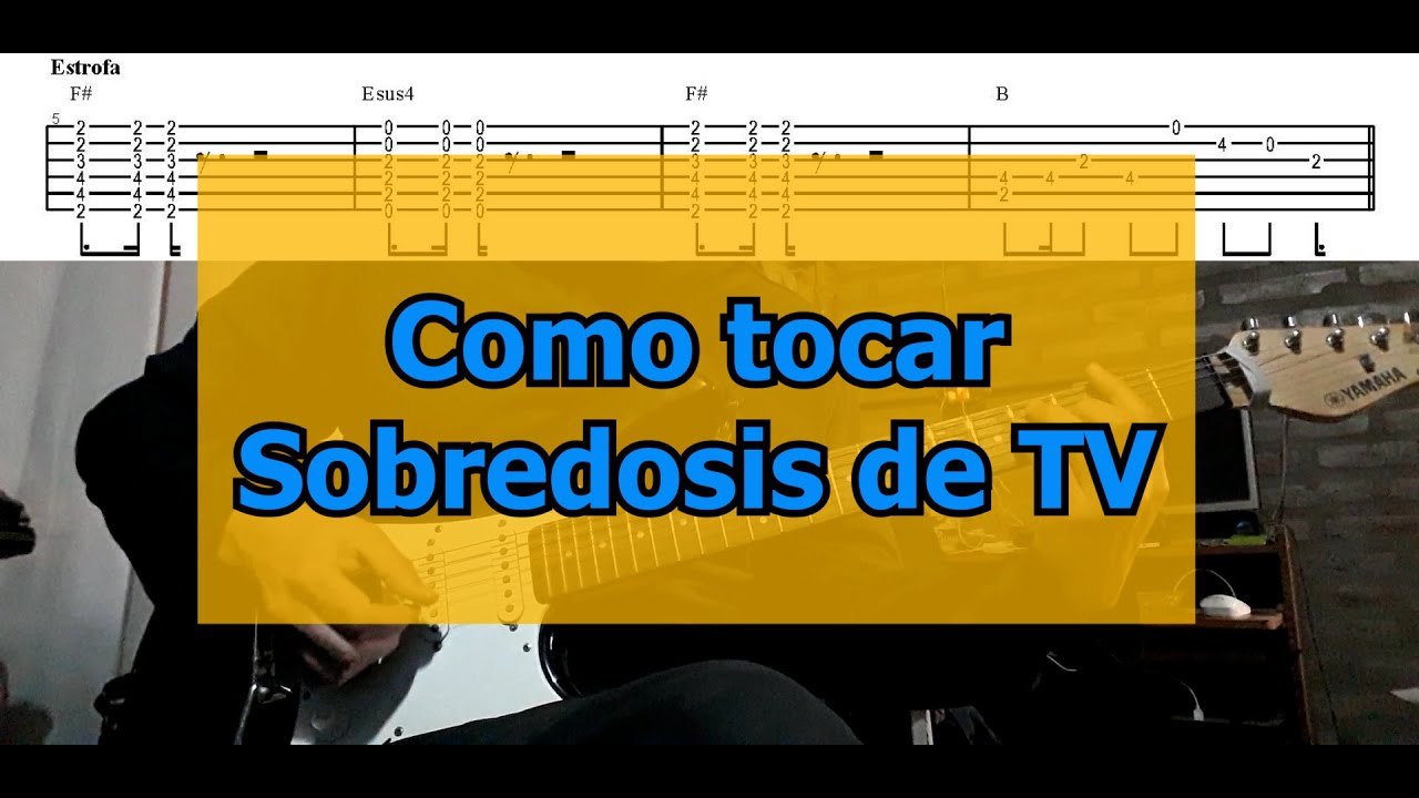 Como Tocar Sobredosis de TV de Soda Stereo I tutorial + tabs