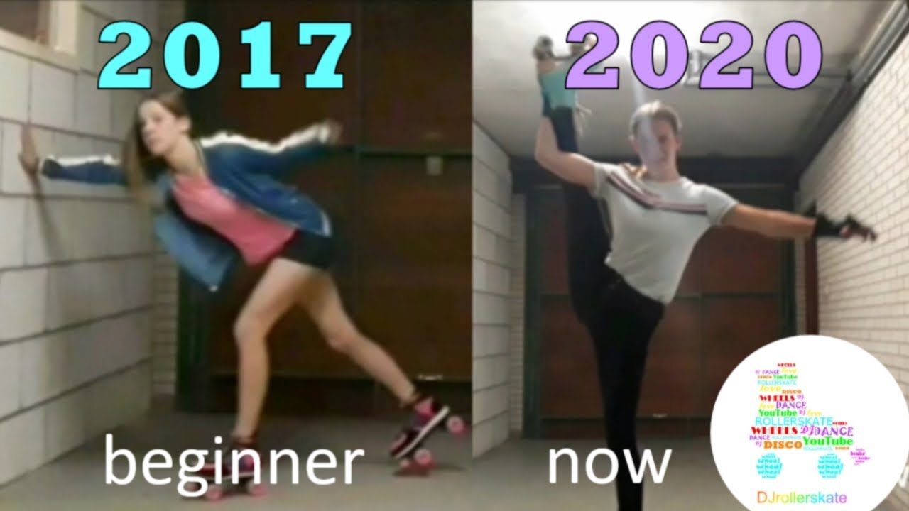 3 years roller skating PROGRESSION! | DJrollerskate