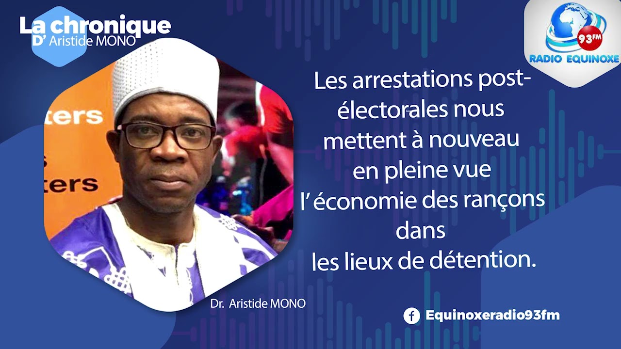CHRONIQUE ARISTIDE MONO DU VENDREDI 09 JANVIER 2026 - &Eacute;QUINOXE TV