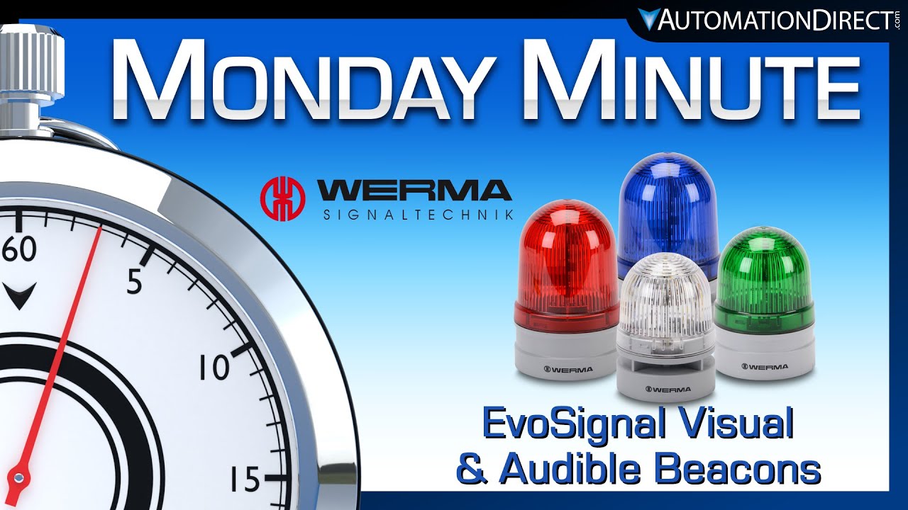 WERMA EvoSIGNAL Visual-Audible Signal Devices from AutomationDirect