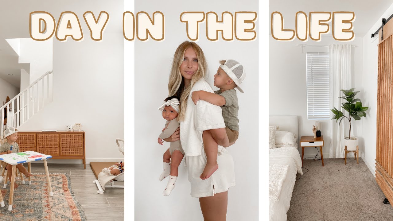 house updates and how I entertain my newborn + toddler | ditl vlog