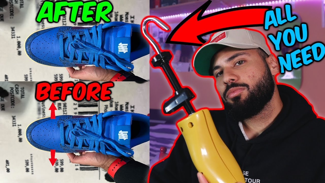 Решение для узкого носка!!! Как сделать носок кроссовок (Dunk/Jordan) шире!!!*Самый быстрый способ*