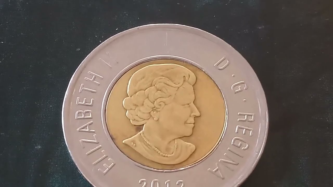 👉 $ 90,500,00 👈Very Rare and Expensive Error Coin Elizabeth II 2 Dollars 2012 Canada