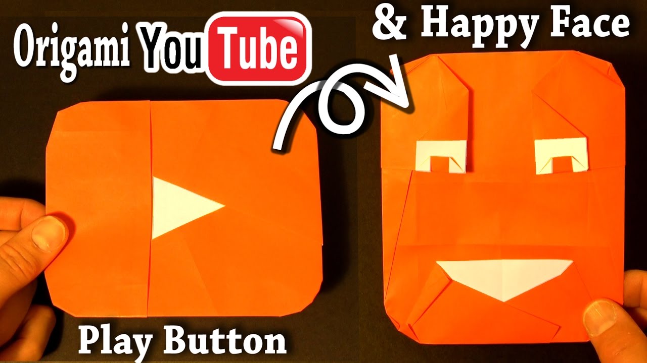 YouTube Play Button and Happy Face