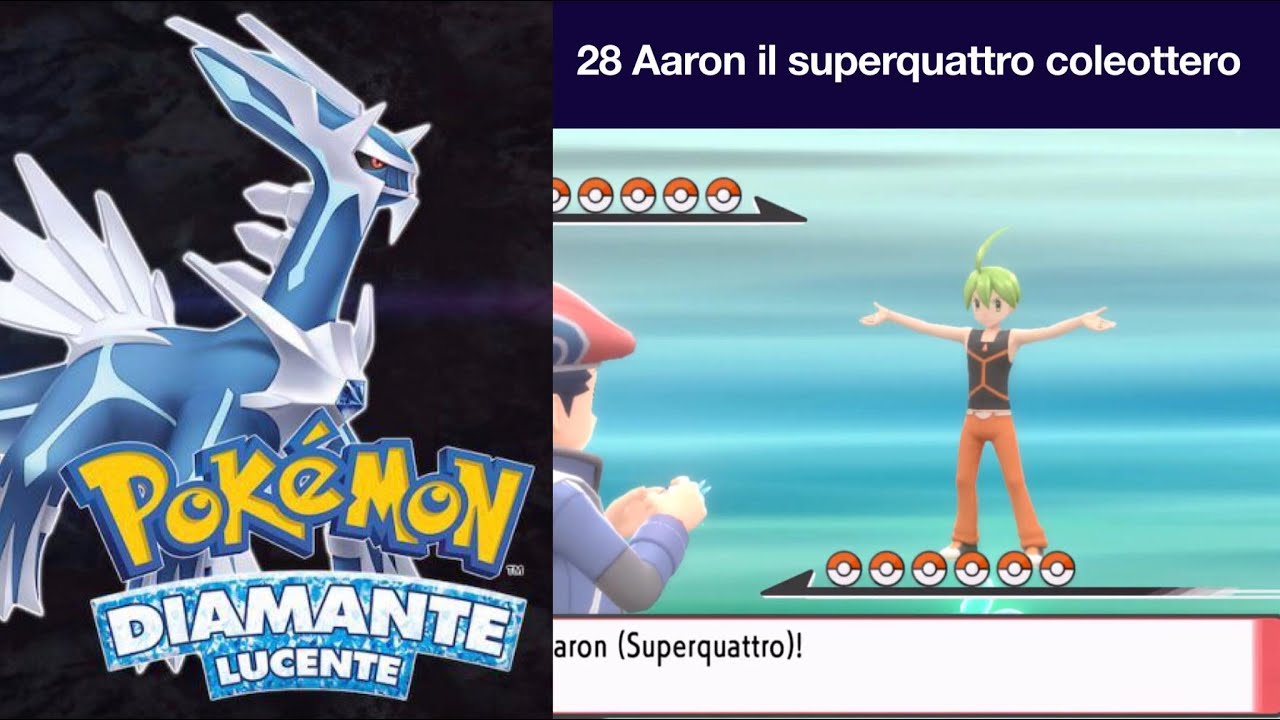 Pokemon Diamante Lucente 28 Aaron il superquattro coleottero