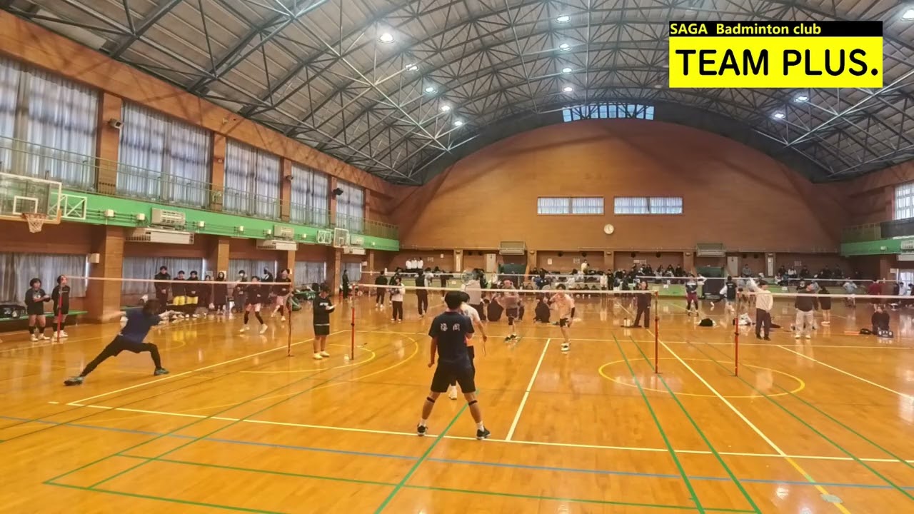 2025.12.28　#31　諸熊泰昭/丹下健太(TEAM PLUS.)・豊田翔司/高崎巧太(たまたまクラブ)　TEAM PLUS.CUP 第15回ランク別バドミントン大会