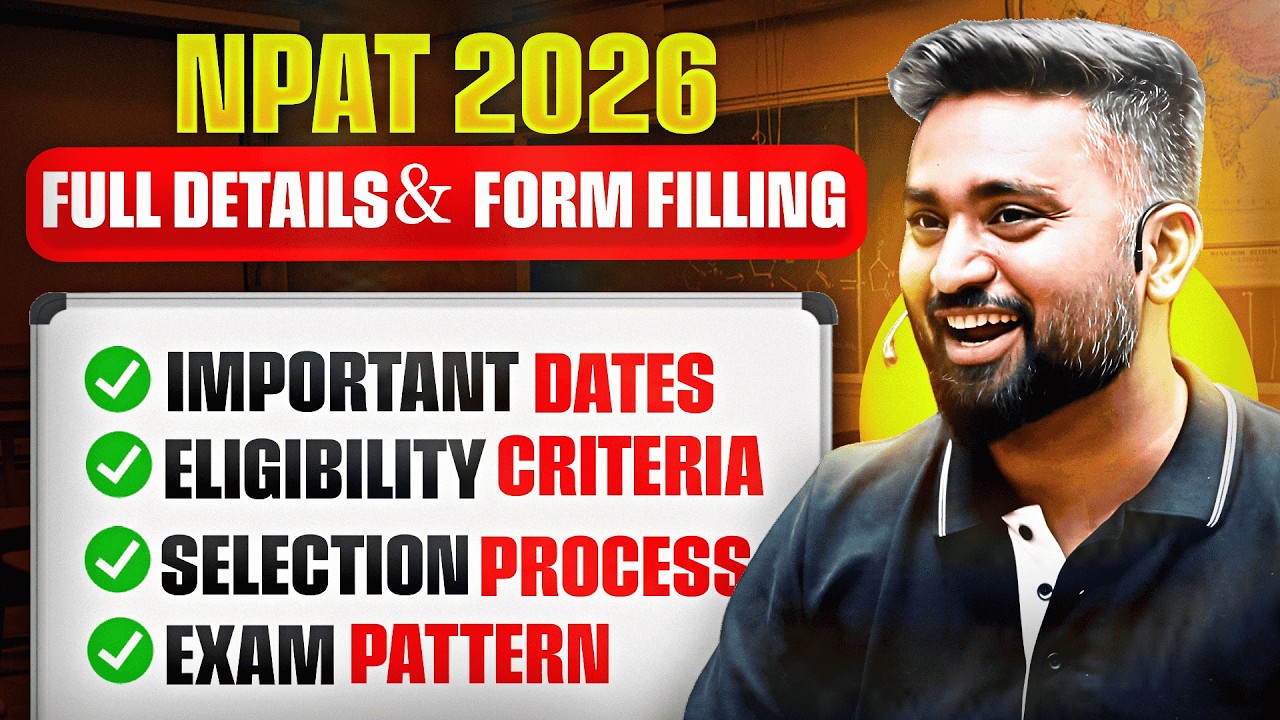 NPAT 2026 COMPLETE DETAILS AND FORM FILLING | NARSEE MONJEE | Shubham Jagdish | 8112601234