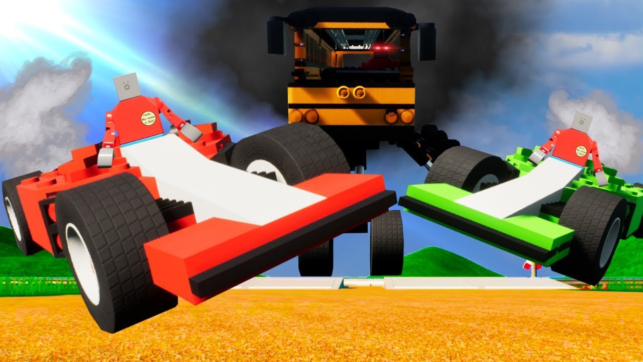 I Won a MILLION DOLLARS in a Huge Race through Lego City by Cheating in Brick Rigs!