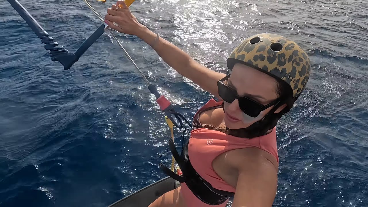 Kitesurfing with dolphins in Soma bay Egypt - Amwaj Beach Club
